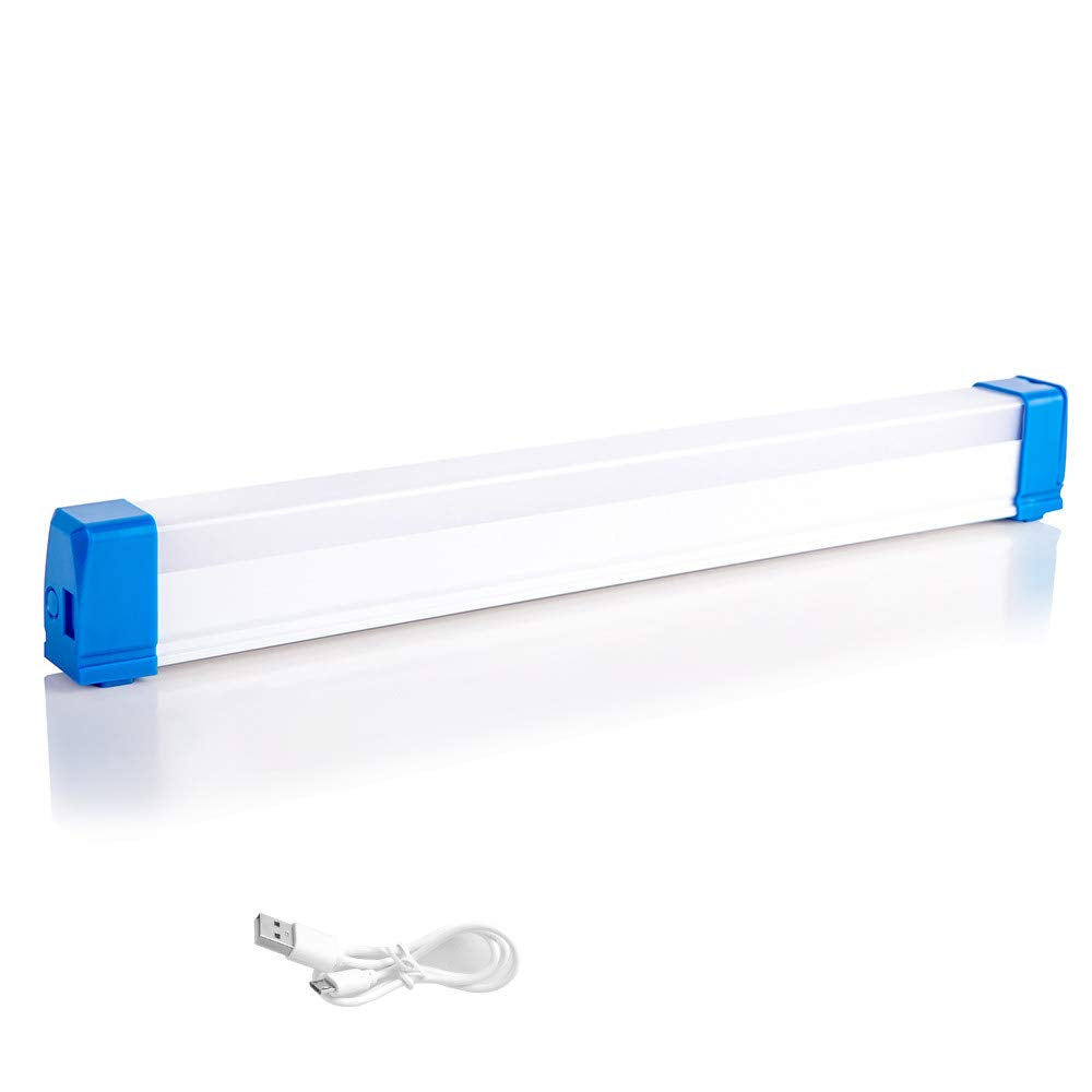 UK-0983 Night Lights, Portable LED Work Lights with Powerful Magnet USB Rechargeable Portable Emergency Light for Outdoor Camping Hiking Night Fishing Emergency Car Repairing Blackout Emergency (15cm)