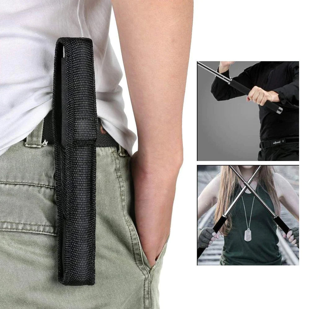 UK-0337 Collapsible Self Defense Stick Extended, Stick Safety For Men And Women With Rofessional Multitool Comfotable Grip Foldable Stick