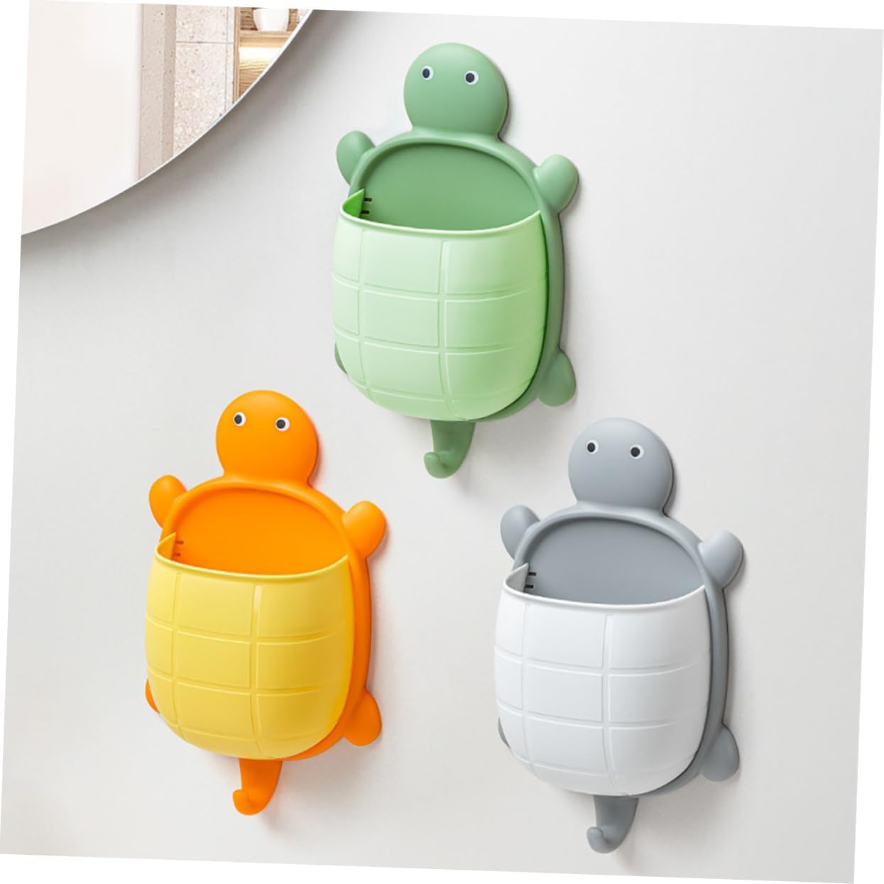 UK-0546 Turtle Ledge Hanging Storage Holder Cosmetics Container Wall-Mounted