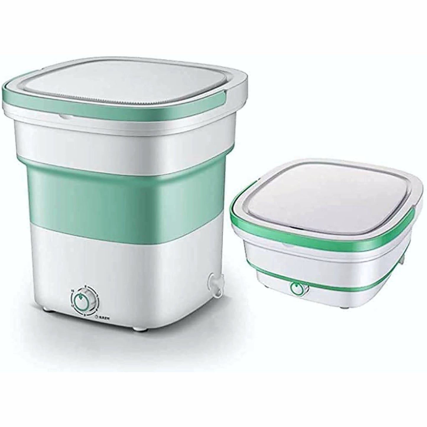 UK-0265 Mini Washing Machine Portable Folding Washing Machine Bucket Washer Single Person Use Mobile Foldable Washing & Spin Dry for Camping,Travel, Lightweight and Easy to Carry