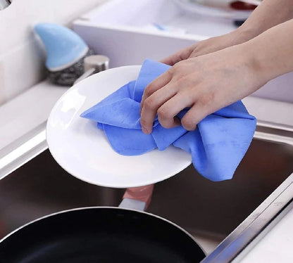 UK-0015 Magic Towel Reusable Soft Super Absorbent Water Chamois Leather Wipes