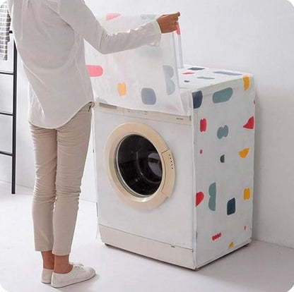 UK-1019 Universal Fit for Front Load Machines | Premium PEVA Material, Zipper Closure, All-Round Protection | 1 Piece - Random Pattern