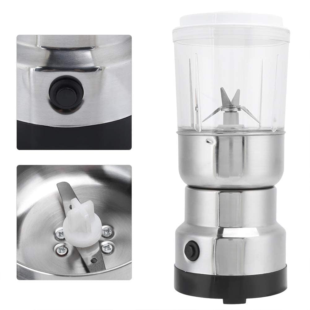 UK-0862 2 in 1 Nima Coffee Mixer Grinder Stainless Steel Multifunctional Grinder, Electric Grinder, Coffee Maker,Smash Machine for Coffee Beans, Household Electric Mixer Grinder