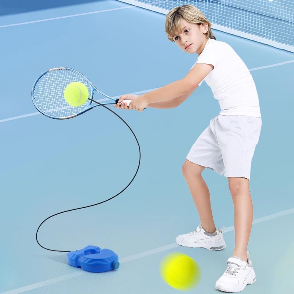 UK-0364  Tennis Trainer Rebound Ball,Solo Tennis Training Equipment for Self-Pracitce,Portable Tool,Tennis Rebounder Kit