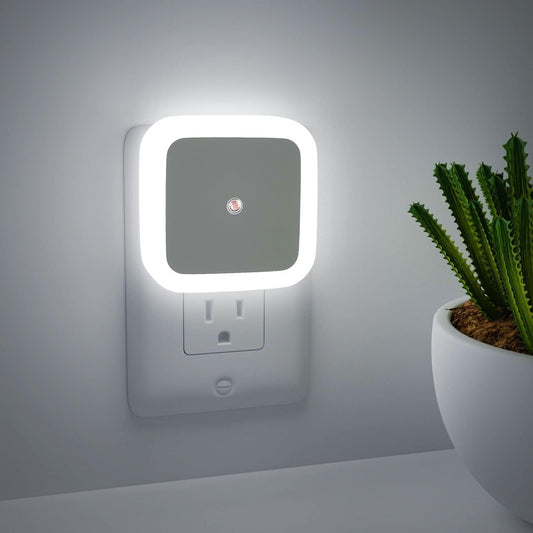 UK-0868 LED Night Lights Plug into Wall, Auto Light Sensor Plug in Night Light Lamp Wall Night Light Safety Lighting for Bedroom,Bathroom,Stairs,Corridor,Kitchen