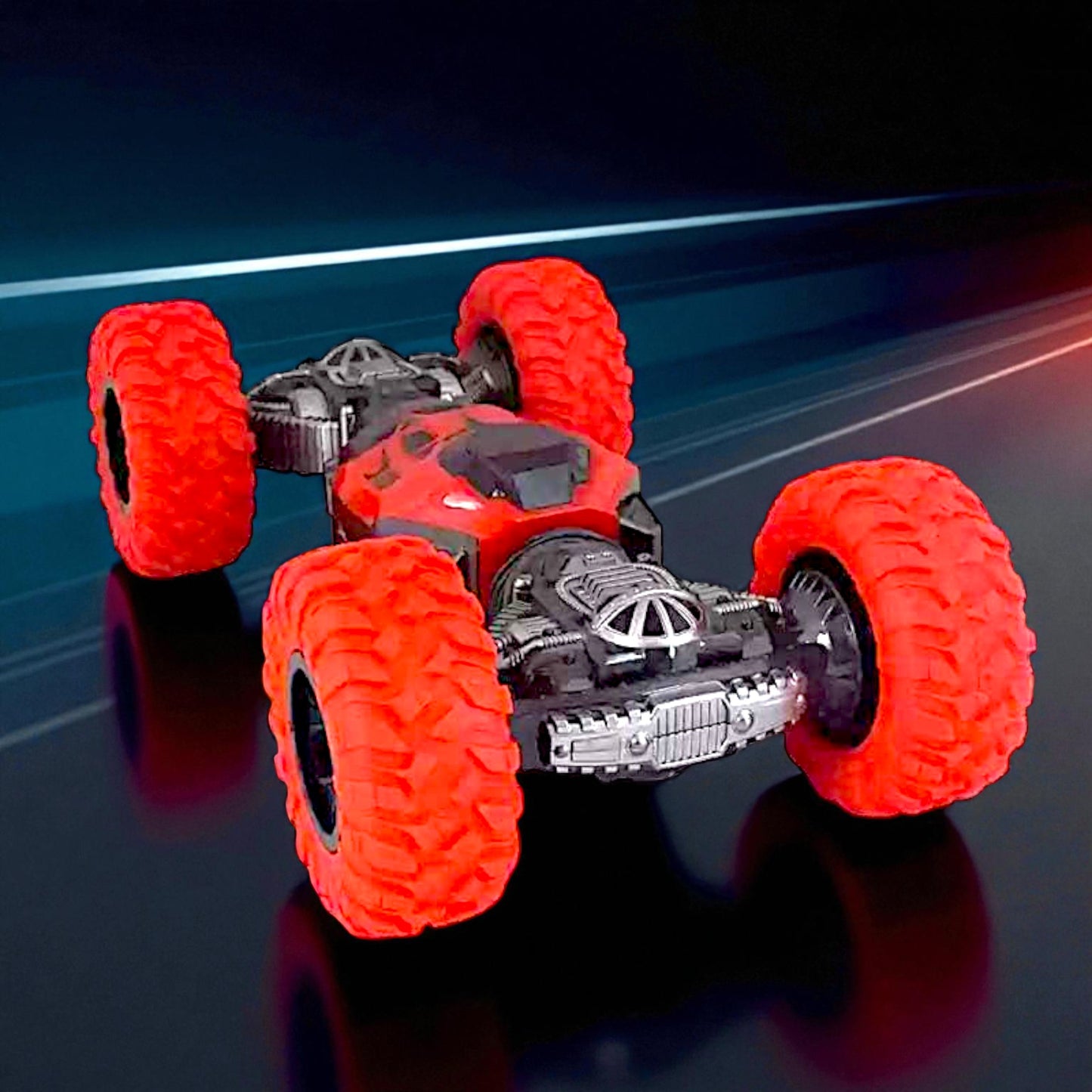 UK-1021 Double Sided Stunt Racing Moka 4-Wheel Drive/ Off Road Rock Crawler Remote Control RC Car with 2.4 GHz for Kids, Boys