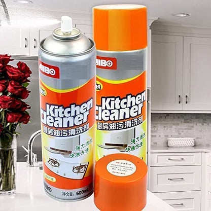 UK-0380 Multipurpose Bubble Foam Cleaner Kitchen Cleaner Spray Oil & Grease Stain Remover Chimney Cleaner Spray Bubble Cleaner All Purpose Foam Degreaser Spray