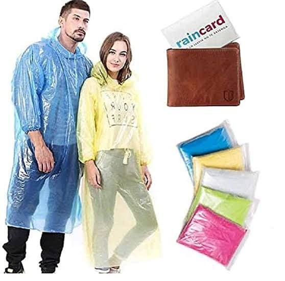 UK-0369 Rain Card for Emergency Use | Waterproof Rain with Smallest Pocket Size| Easy to Carry