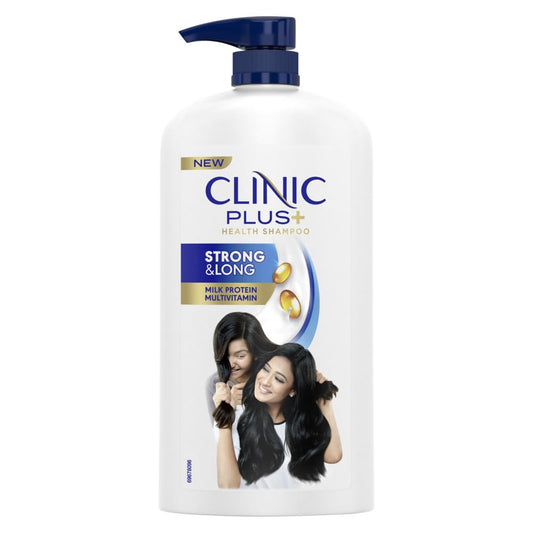 Clinic Plus Shampo With Milk Proteins & Multivitamins for Healthy and Long Hair - Strengthening Shampoo for Hair Growth