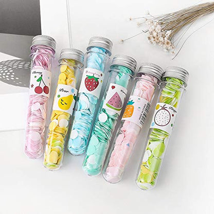 UK-0179 Soft Paper Soap Flower Design Tube Shape Bottle (Assorted/Random Colour)