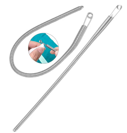 UK-1039 Stainless Steel Flexible  Universal rope /Bendable Spring Multi-Purpose Elastic/Rope Drawstring Threading Tool