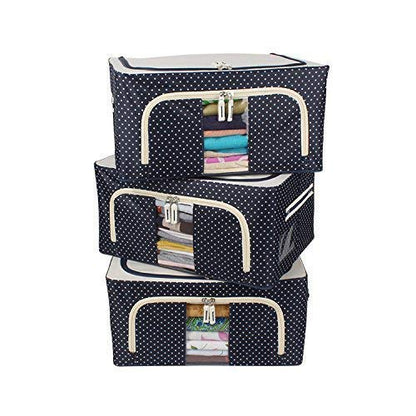 UK-0045  Storage Box for clothes, Cloth Storage box for wardrobe, cloth organisers storage box, saree boxes for storage Oxford Cloth material