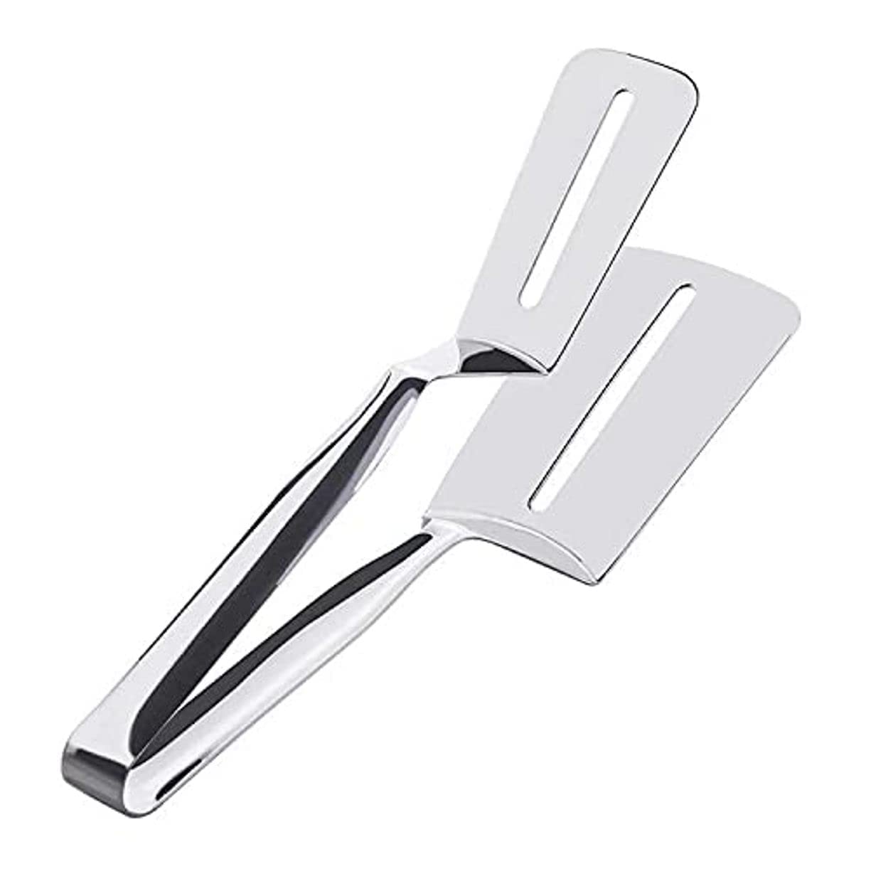 UK-0193 BBQ Cooking Tool Frying Turner Double Sided Spatula Multi-Functional Stainless Steel Food Flipping Clip Steak Tong Food Clamp