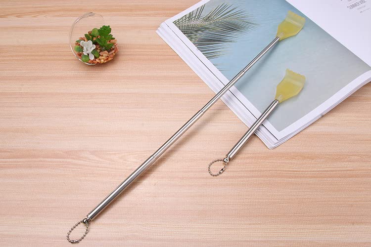 UK-0405 Back Massager Back Scratcher Extra Long Massage Tools, 6.5 Inch to 17 Inch Extendable Itching Stick ( KHUJALI )