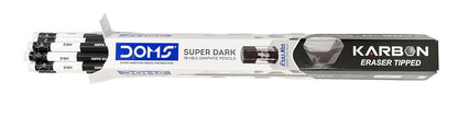 UK-0509 Doms Karbon Eraser Tipped Super Dark Pencil