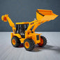 UK-1051 JCB Bulldozer Friction Truck Construction Vehicle Friction 180° Rotatable Excavator Toy Big Wheel Heavy Duty Unbreakable Toy for Kids