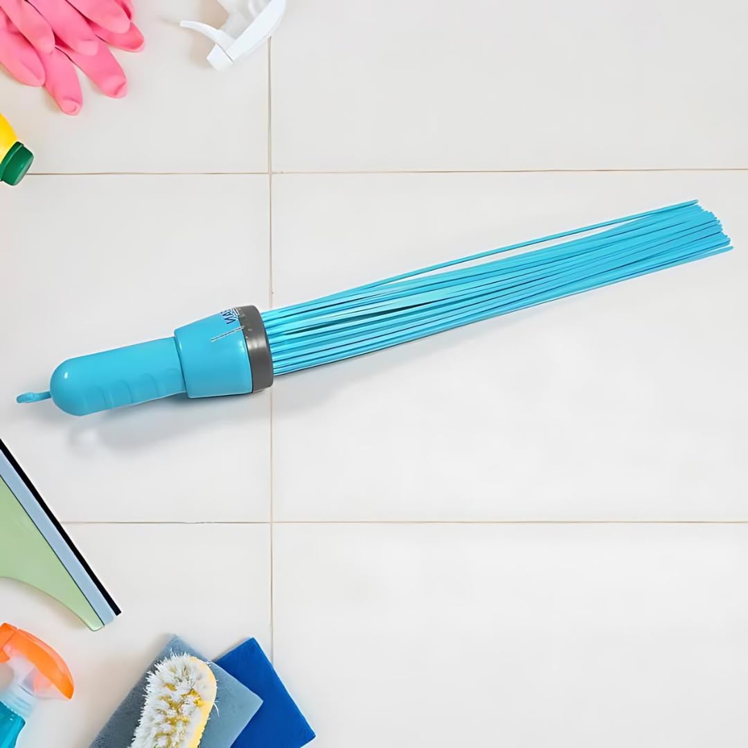 UK-0640 Plastic Broom for Bathroom Floor Cleaning |Jhadu for Home and Bathroom Cleaning,Wet and Dry Floor Cleaning