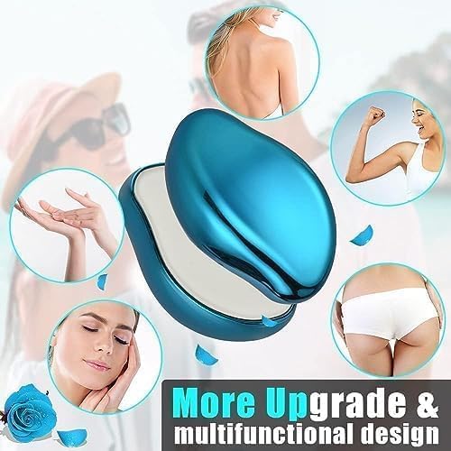 UK-1008 Crystal Hair Eraser Stone, Painless Magic Crystal Hair Remover for Women Men, Hair Removal Eraser Exfoliator Tool for Arms Legs Back Body Any Part