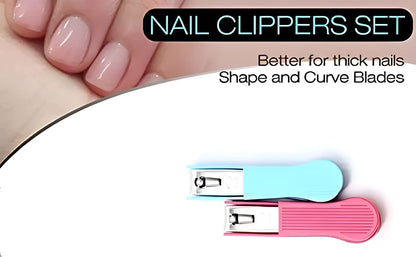 UK-0216 Nail Clipper with Comfort Grip Nail Catcher - Chrome Plated Toenails Clippers Nail Cutter Catches Clippings