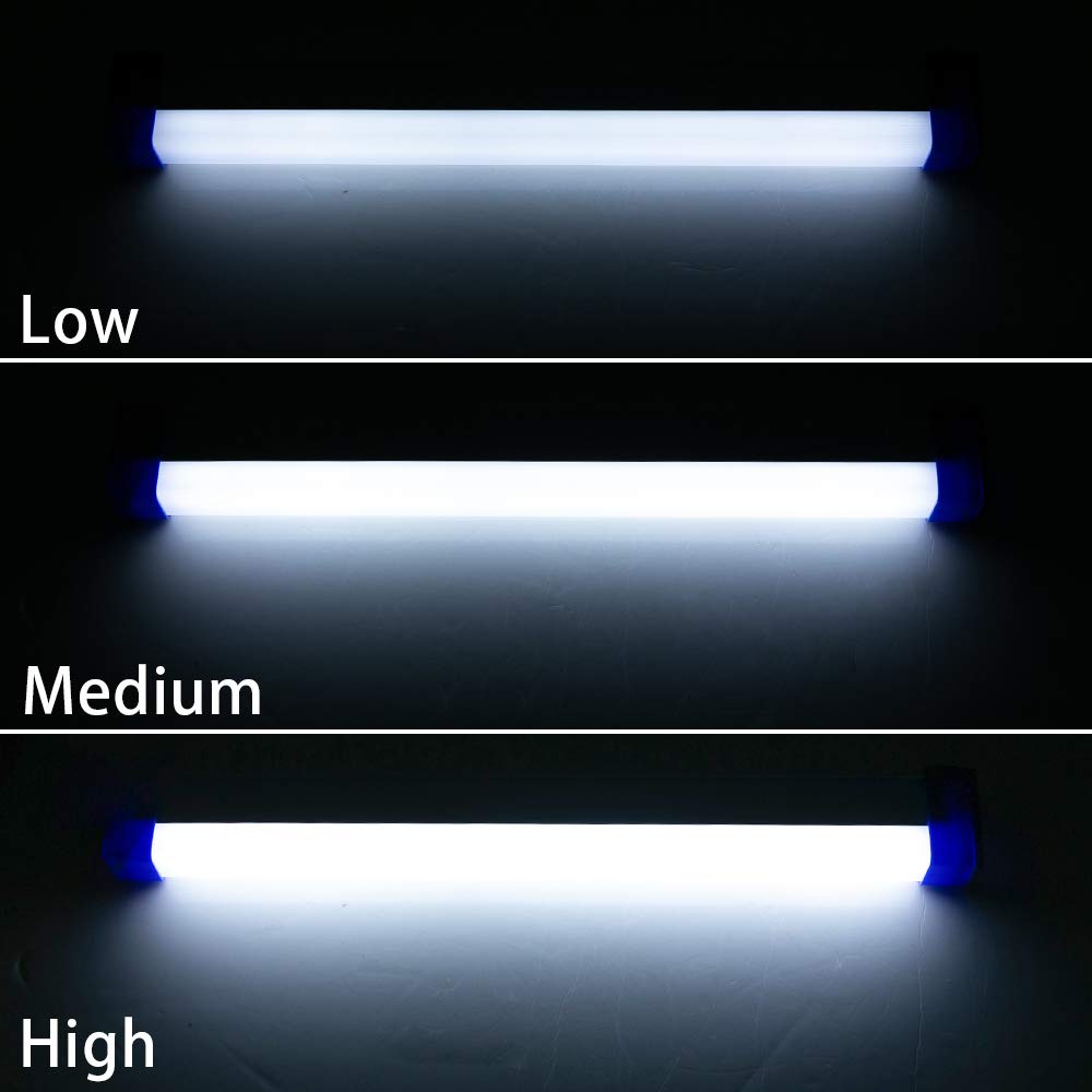 UK-0983 Night Lights, Portable LED Work Lights with Powerful Magnet USB Rechargeable Portable Emergency Light for Outdoor Camping Hiking Night Fishing Emergency Car Repairing Blackout Emergency (15cm)