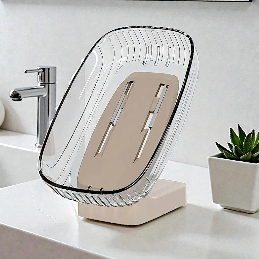 UK-1049 Soap Box, Soap Holder with Fast Water Drainage | Premium Plastic Soap Dish for Bathroom, Wash Basin & Kitchen ( 1PC )