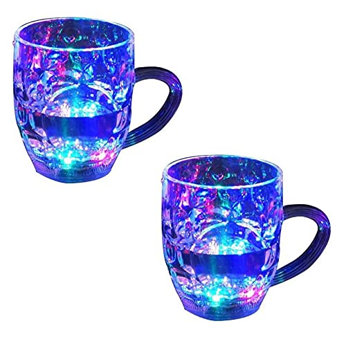 UK-0175  LED Cup Flash Lighting Seven Changing Lights Cup for Drink & Water Perfect for Halloween Decor Rainbow Color