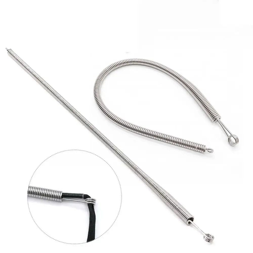 UK-1039 Stainless Steel Flexible  Universal rope /Bendable Spring Multi-Purpose Elastic/Rope Drawstring Threading Tool