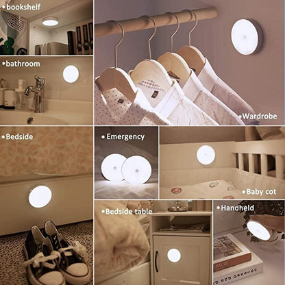 UK-0227 Motion Sensor Induction Night Lamp Light with Magnetic Base for Home