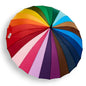 UK-0889 Big Rainbow Umbrella for rain, Umbrella for men and women, uv and rain protection, travel use to girls and boys