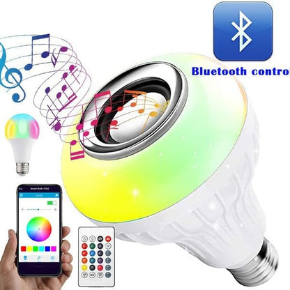 UK-0229 Wireless Light Bulb With Speaker | Bluetooth Enabled | Rgb Music Light | Colour Changing Remote Control Access| B22 Holder