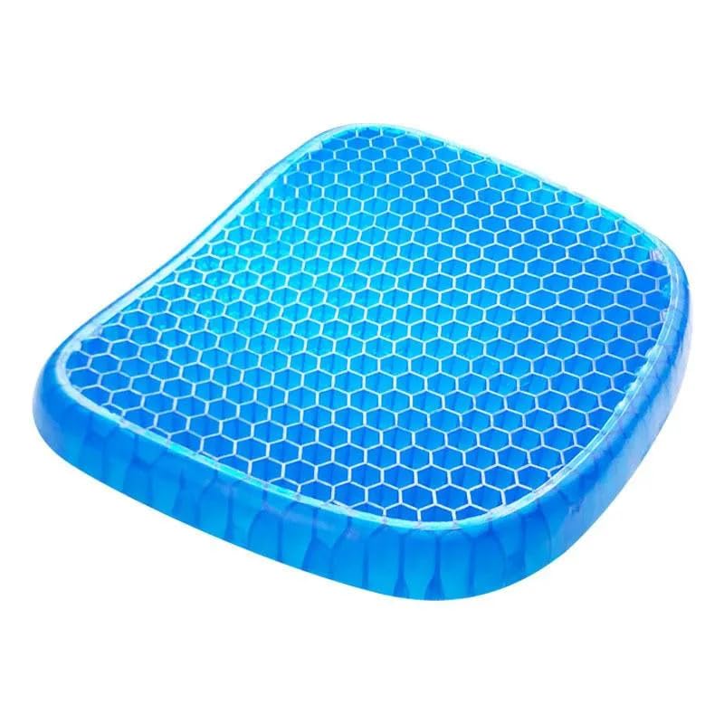 UK-0849 Gel Egg Seat Cushion, Breathable Gel Cushion Chair Pads with Non-Slip Cover for Home Office Car Wheelchair