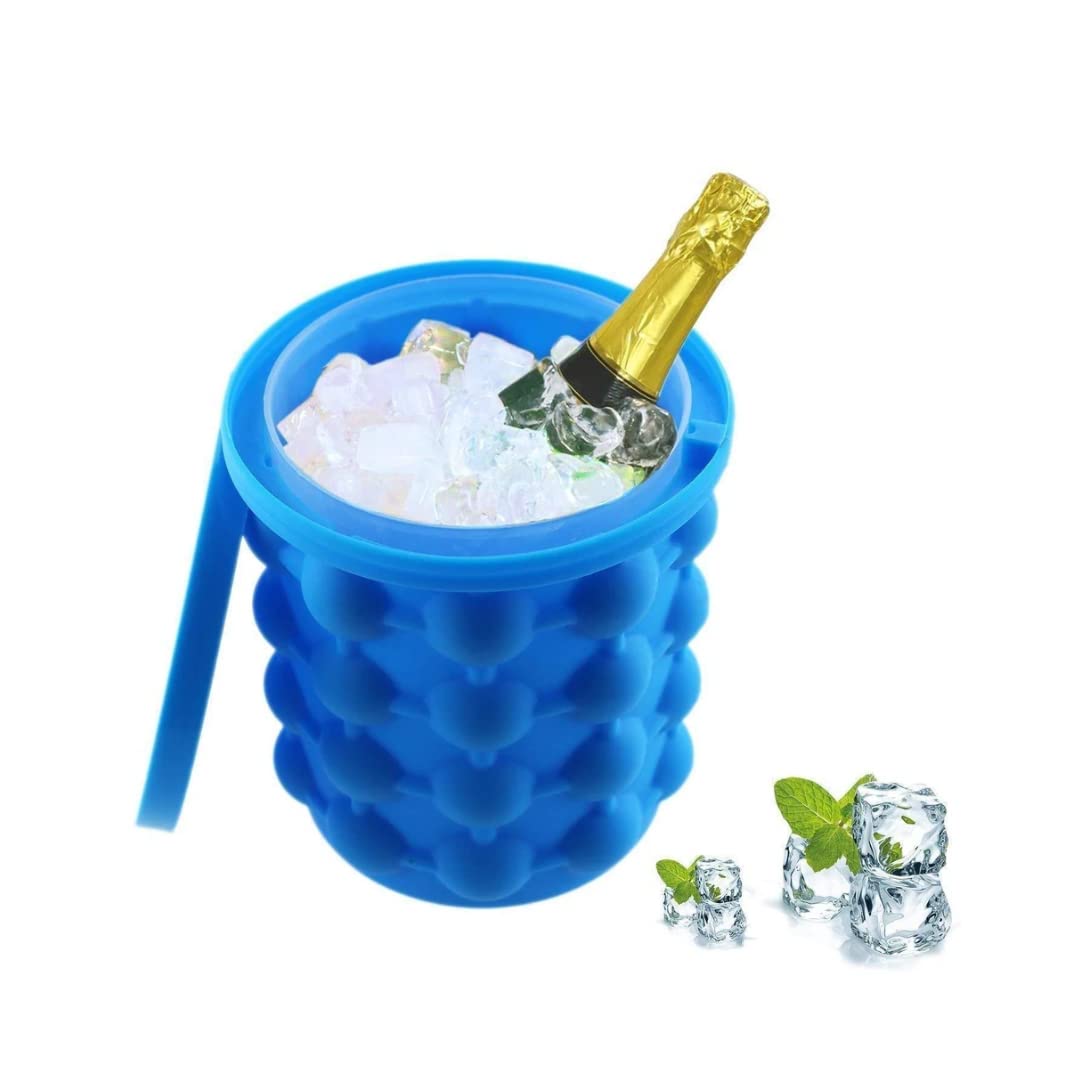 UK-0302 Silicone Ice Bucket The Revolutionary Space Saving Cube Maker