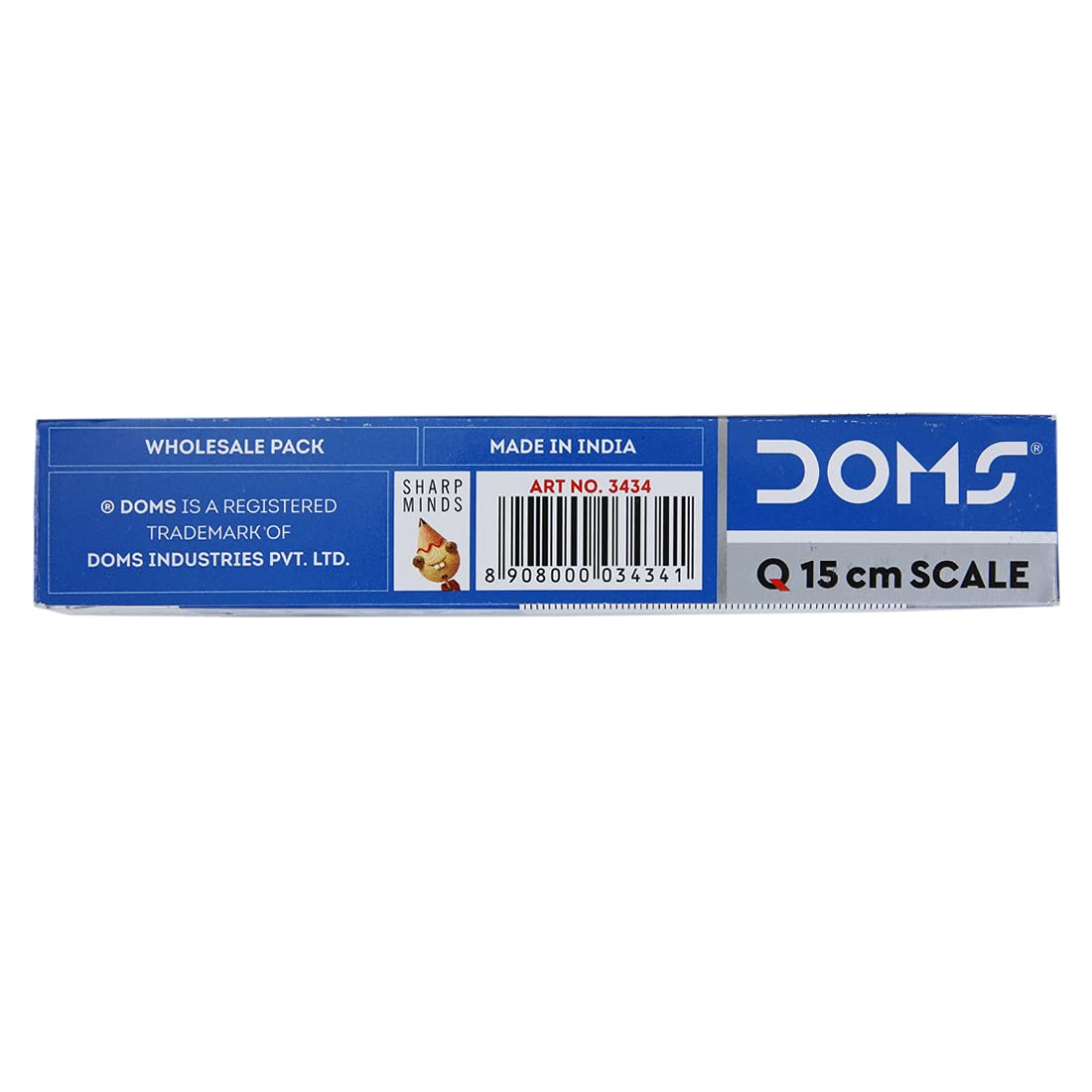 Doms Transparent Scale | Precise Marking For Accurate Results | Durable & Strong Plastic Prevents Breakage