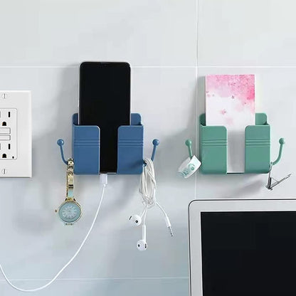 UK-0157 Wallmount Mobile Stand with Hook Design Used in All Kinds of Places Including Household and Many More as a Hanging Support for Cloths and Stuffs Purposes (Multicolor)