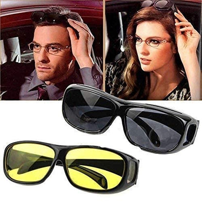 UK-0062 HD Vision Day and Night Goggles Anti Glare Polarized Sunglasses Men/Women Driving UV Protection Glasses for All Bikes & Cars Goggles