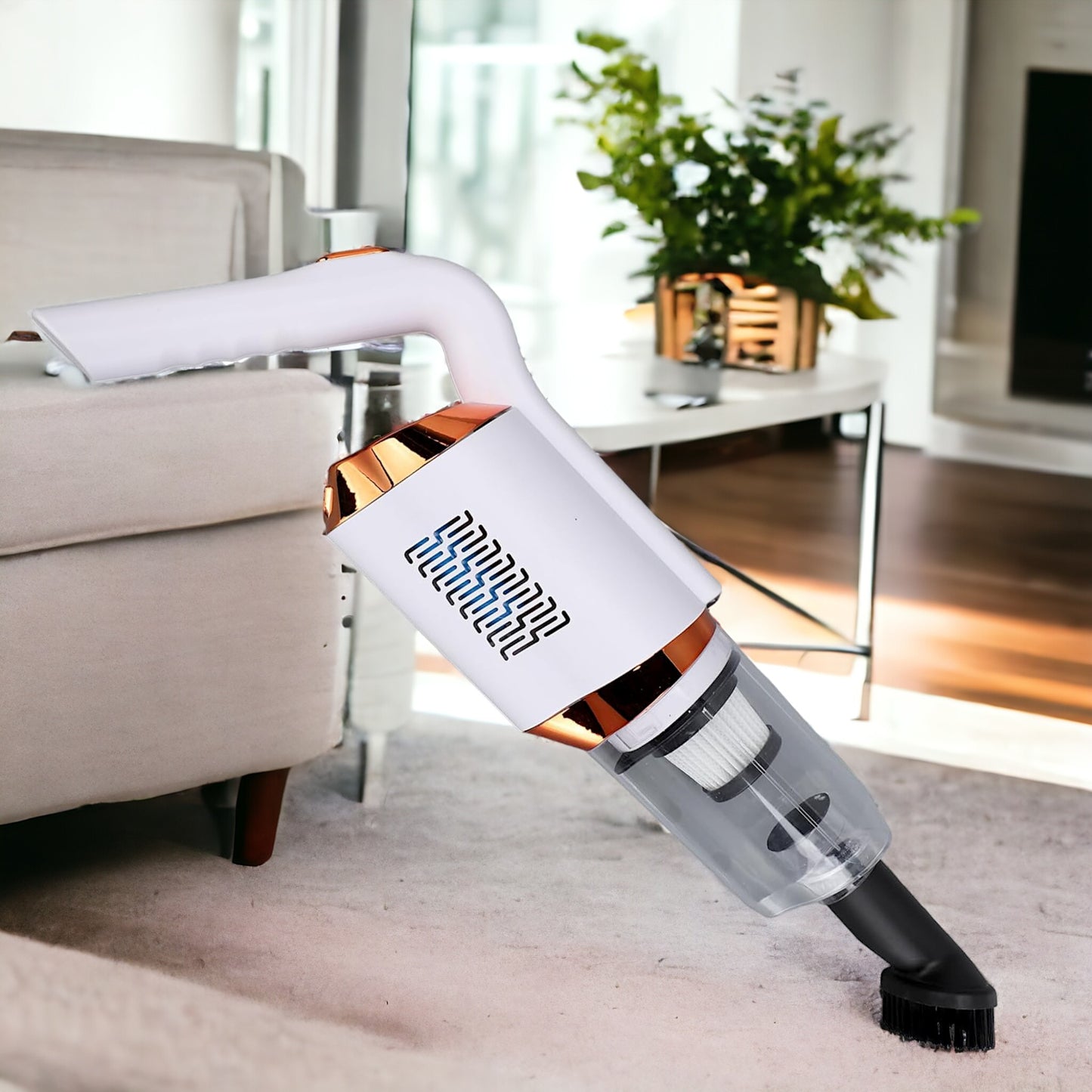 UK-0347 Wireless Vacuum Cleaner | Portable Cordless Handheld Vacuum Cleaner | Dust Collecting Cup with Floor Brush Connecting | All-in-one Machine Lazy Mop for Floor, Carpet (MULTI COLOR)