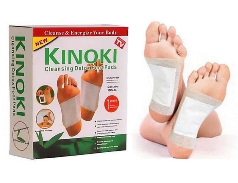 UK-0034 Kinoki Premium Detox Foot Pad, Cleansing Toxin Remover Foot Patches, Organic Weight Loss Patch, For Men & Women - Free Size