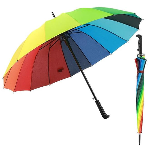 UK-0384 Rainbow Umbrella for men and women