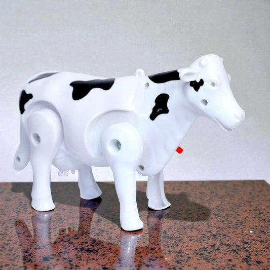 UK-1041 Cow Toy with Walking, Swinging Legs, Sound & Light Features - Realistic Movements & Sounds for Kids 2+ Years - Battery Operated Musical Animal Toy for Boys & Girls