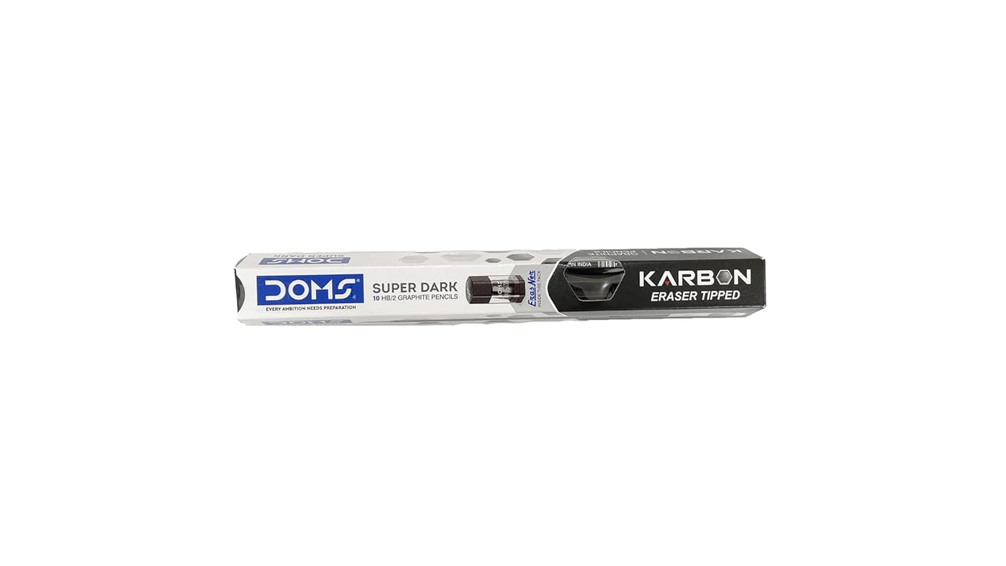 UK-0509 Doms Karbon Eraser Tipped Super Dark Pencil