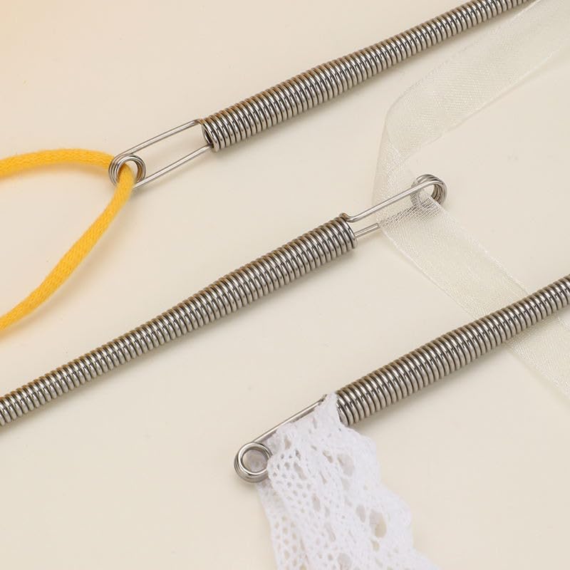 UK-1039 Stainless Steel Flexible  Universal rope /Bendable Spring Multi-Purpose Elastic/Rope Drawstring Threading Tool