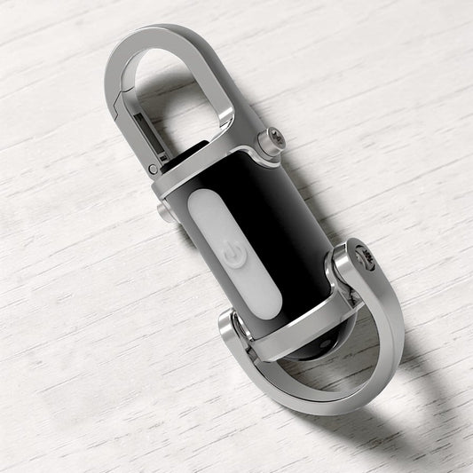 UK-1090  Portable LED Work Light Keychain Pendant USB Rechargeable Flashlight Keyring for Camping Pocket Sized Accessory Portable Flashlight Keychain