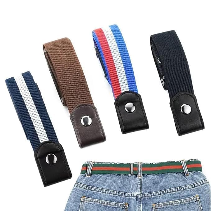 UK-0872 Buckle-Free Elastic Waist Belt for Women - Adjustable Invisible Waist Belt for Jeans, Dresses & Pants