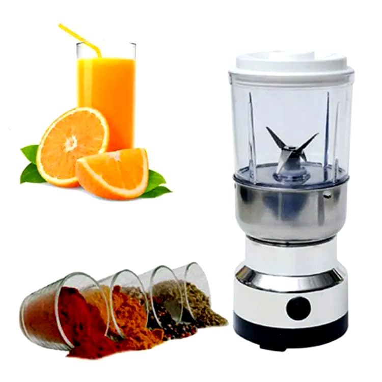 UK-0862 2 in 1 Nima Coffee Mixer Grinder Stainless Steel Multifunctional Grinder, Electric Grinder, Coffee Maker,Smash Machine for Coffee Beans, Household Electric Mixer Grinder
