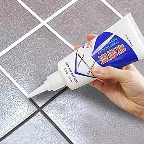 UK-0538 Waterproof Tile Gap/Crack/Grout Filler Water Resistant Silicone Sealant for DIY Home Sink Gaps/Tiles Gaps/Grouts Repair Filler Tube