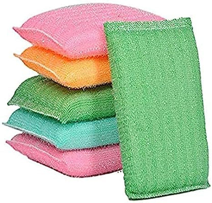 UK-0372  Scratch Proof Kitchen Utensil Scrubber PAD - Pack of 12 ( MULTICOLOR)