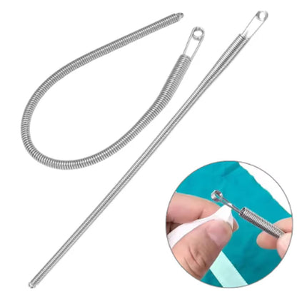 UK-1039 Stainless Steel Flexible  Universal rope /Bendable Spring Multi-Purpose Elastic/Rope Drawstring Threading Tool