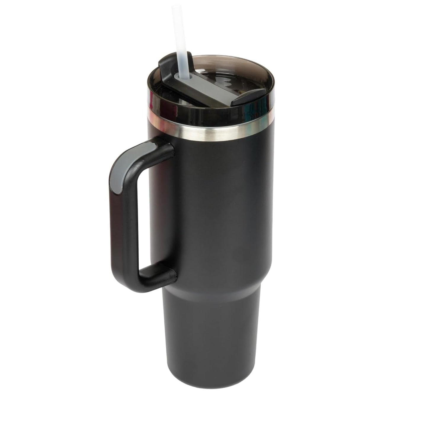UK-0884 Travel Mug with Handle, Cup with Straw and Handle, Coffee Mug with Lid Coffee Mug, Leak Proof Vacuum Insulated Water Bottle for Hot Iced Drink