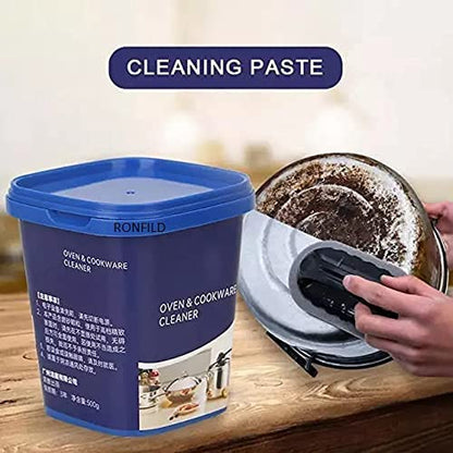 UK-0012 Quickly Cleans Cookware Surfaces Oven & Cookware Cleaner Stainless Steel Cleaning Paste Remove Stains from Pots Pans Multi-Purpose Cleaner & Polish Removes Household Clean - 400 gm