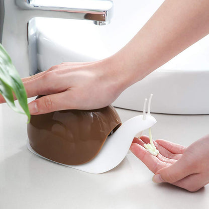 UK-0653 Portable Snail Shape Refillable Liquid Soap Dispenser Hand Wash Dispenser Pump Push-Type Shampoo Dispenser for Hotel, Kitchen, Vanity, Sink, Bathroom